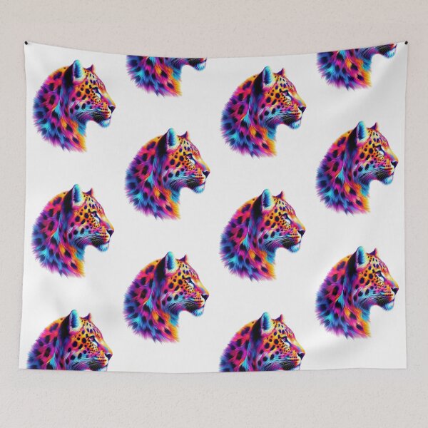 Item preview, The head of a cheetah, neon style designed and sold by LoneAngel.