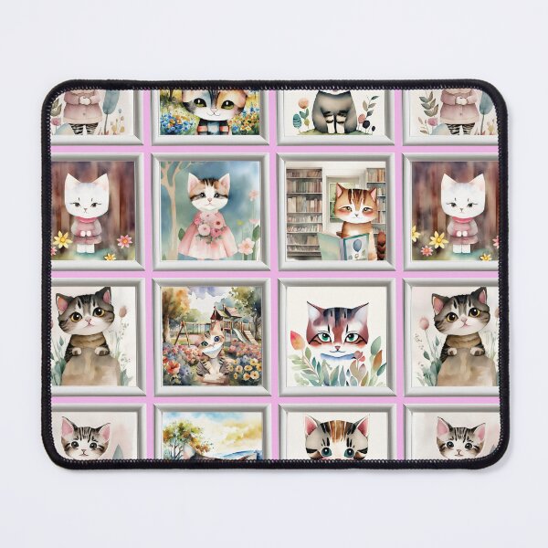 Item preview, Vintage Cat Art: Anthropomorphic Cat Portrait Pattern | Cat Art | Watercolor Painting | Anthropomorphic Animal Portrait designed and sold by UnhingedBird.