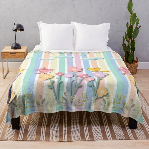 Item preview, Pájaros de jardín de primavera en tonos pastel designed and sold by Khadigadesings.