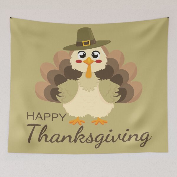 Item preview, Happy Thanksgiving Funny Green CuteTurkey designed and sold by Art-of-Rory.