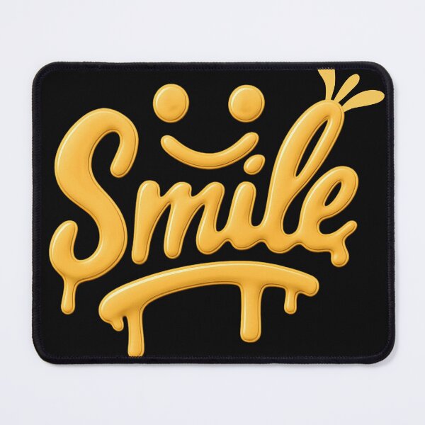 Item preview, Melting Smiley Face Drip Typography designed and sold by Khadigadesings.