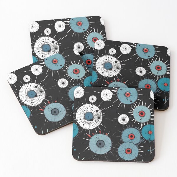 Item preview, "Cosmic Eyes – Abstract Burst Pattern on Black" designed and sold by dreampik.