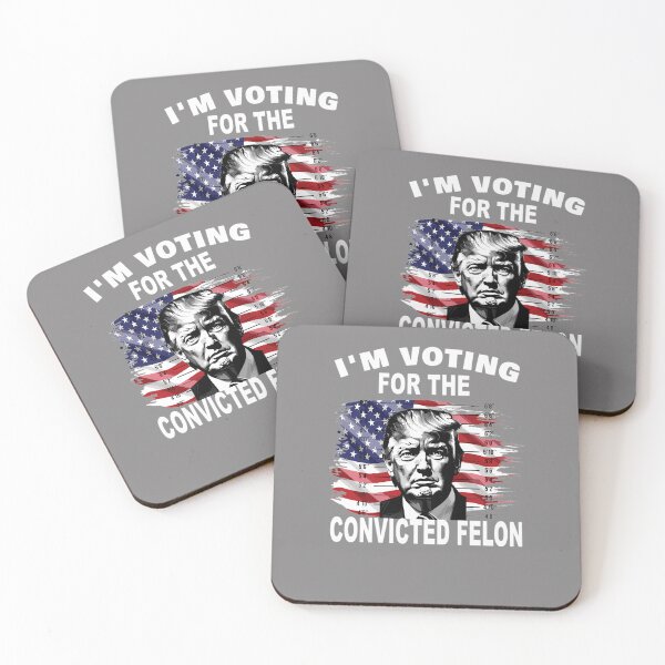 Item preview, I'M-VOTING-FOR-THE-CONVICTED-FELON-2024-FUNNY-TRUMP-T-SHIRT-(2) designed and sold by GalinaKuhn.
