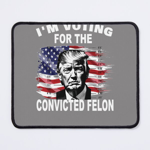 Item preview, I'M-VOTING-FOR-THE-CONVICTED-FELON-2024-FUNNY-TRUMP-T-SHIRT-(2) designed and sold by GalinaKuhn.