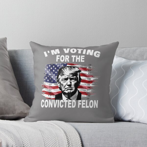 Item preview, I'M-VOTING-FOR-THE-CONVICTED-FELON-2024-FUNNY-TRUMP-T-SHIRT-(2) designed and sold by GalinaKuhn.