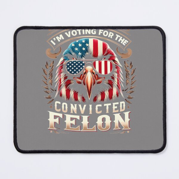 Item preview, I'M-VOTING-FOR-THE-CONVICTED-FELON-FUNNY-PRO-TRUMP-2024-T-SHIRT-(2) designed and sold by GalinaKuhn.