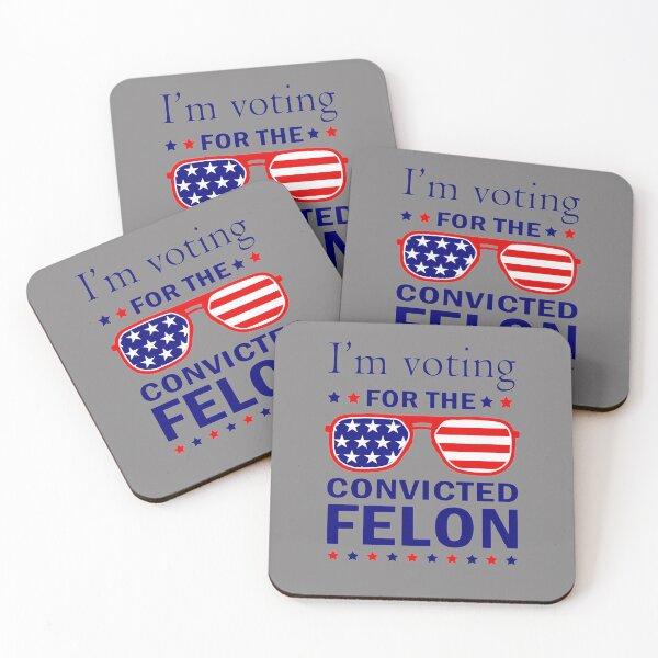 Item preview, I'M-VOTING-FOR-THE-CONVICTED-FELON-FUNNY-PRO-TRUMP-2024-T-SHIRT designed and sold by GalinaKuhn.
