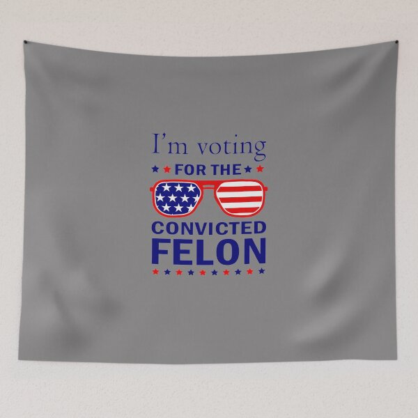 Item preview, I'M-VOTING-FOR-THE-CONVICTED-FELON-FUNNY-PRO-TRUMP-2024-T-SHIRT designed and sold by GalinaKuhn.