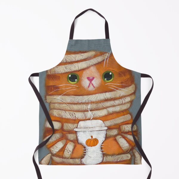 Item preview, Ginger Mummy Cat With Coffee designed and sold by KilkennyCat Art.