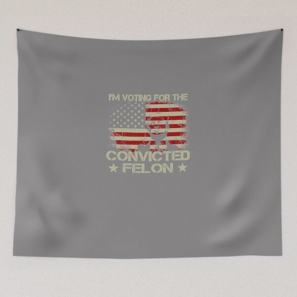 Item preview, I'M-VOTING-FOR-THE-CONVICTED-FELON-FUNNY-TRUMP-2024-T-SHIRT-(1) designed and sold by GalinaKuhn.