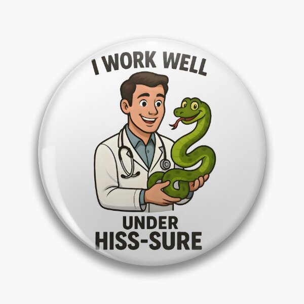 Artikelvorschau, Funktioniert gut unter Zischen – Lustiges Reptilien-Tierarzt-Design entworfen und verkauft von Bettybee00.