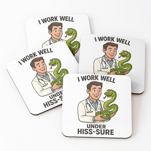 Item preview, Work Well Under Hiss-sure – Funny Reptile Vet Design designed and sold by Bettybee00.