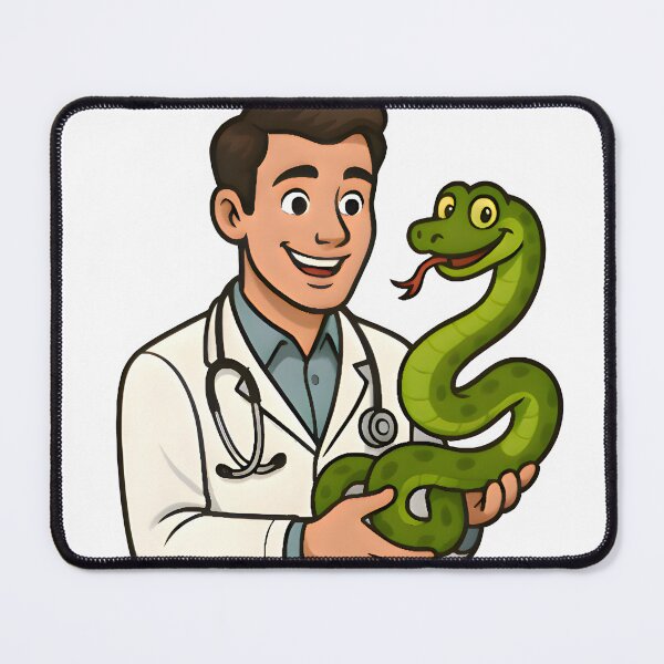 Item preview, Work Well Under Hiss-sure – Funny Reptile Vet Design designed and sold by Bettybee00.