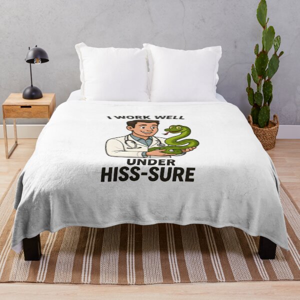 Item preview, Work Well Under Hiss-sure – Funny Reptile Vet Design designed and sold by Bettybee00.