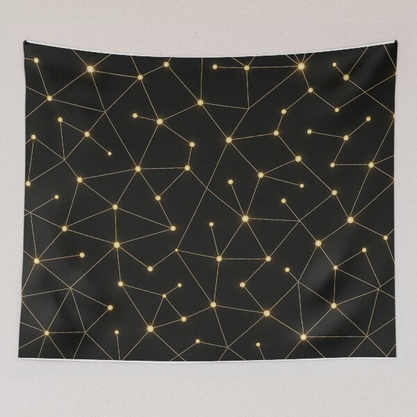 Item preview, Golden Constellation Grid designed and sold by SassyArtistry.