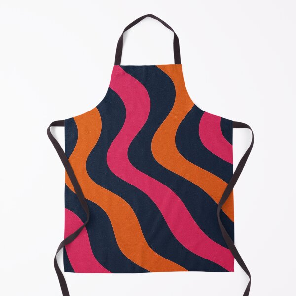 Item preview, Retro Wavy Stripes in Pink and Orange designed and sold by SassyArtistry.