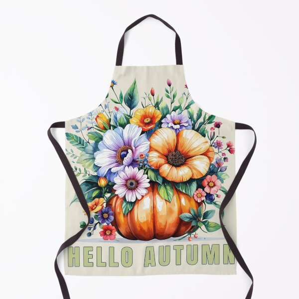 Item preview, Cute Fall Season Floral Pumpkin Art for Halloween, Autumn Vibe and thanksgiving designed and sold by RSDigitalPrintDesign.