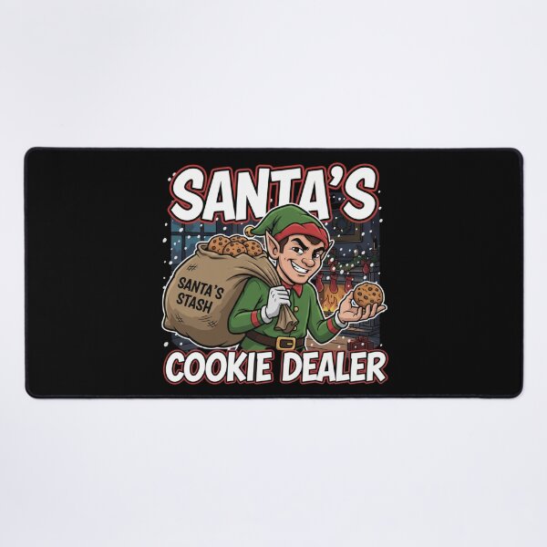 Item preview, Santa's Cookie Dealer Elf with Stash designed and sold by Silent Watch Threads..