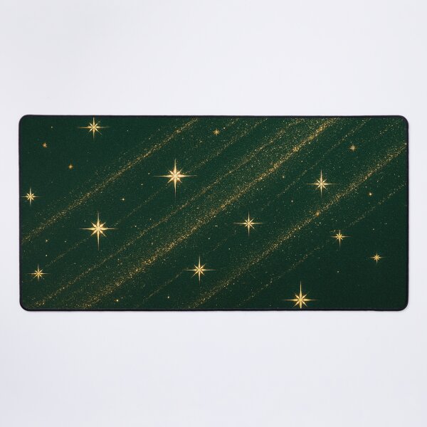 Item preview, Golden Shooting Stars on Green designed and sold by SassyArtistry.
