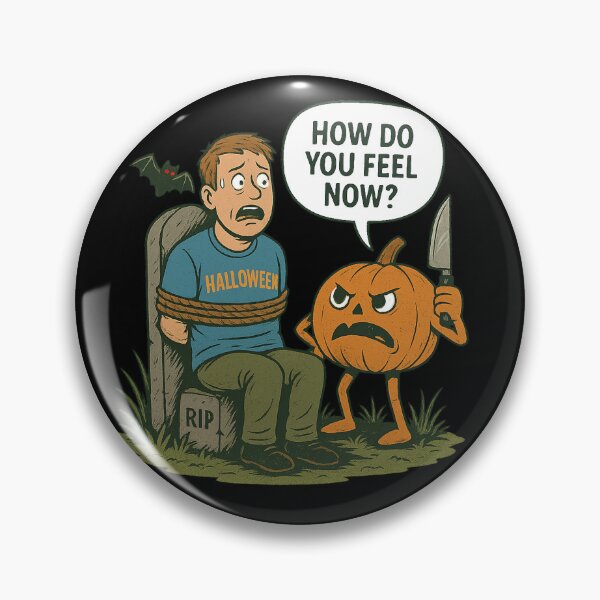 Item preview, Pumpkin Revenge – Funny Halloween Horror Illustration designed and sold by EchoDimension.