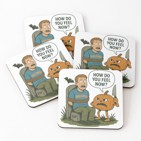 Item preview, Pumpkin Revenge – Funny Halloween Horror Illustration designed and sold by EchoDimension.