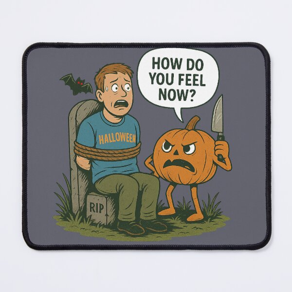 Item preview, Pumpkin Revenge – Funny Halloween Horror Illustration designed and sold by EchoDimension.