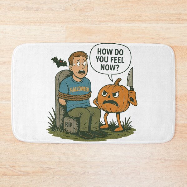 Item preview, Pumpkin Revenge – Funny Halloween Horror Illustration designed and sold by EchoDimension.