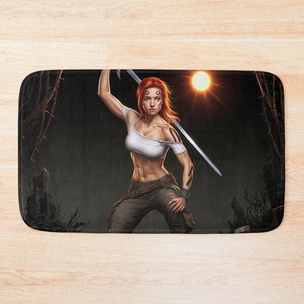 Item preview,  The Techno Samurai Warrior woman illustration art designed and sold by Vintage Designs +.