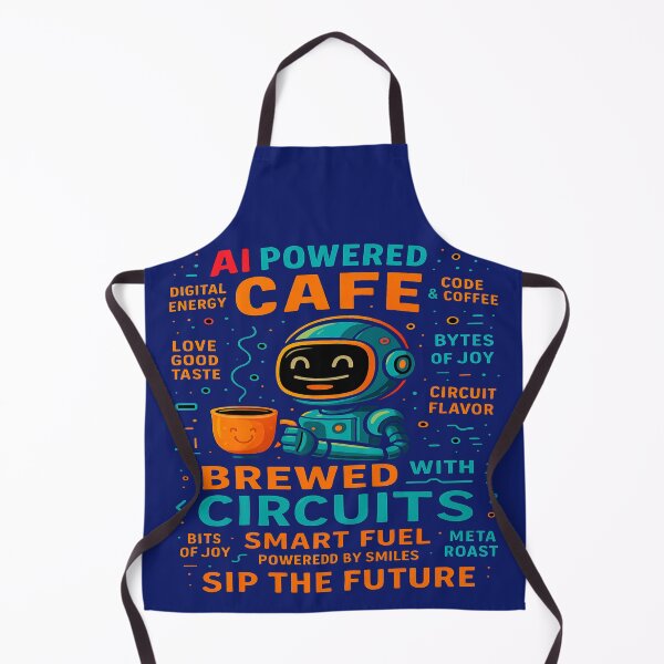 Item preview, AI Powered Café – Brewed with Circuits and Smart Fuel designed and sold by alizo74.