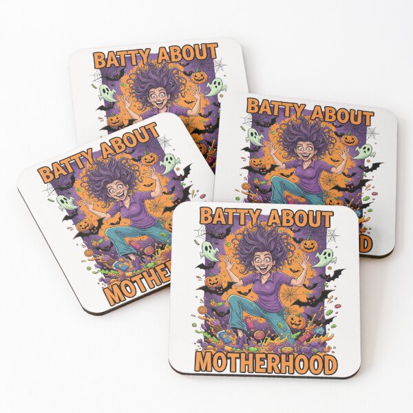 Item preview, Batty About Motherhood | Funny Crazy Mom Halloween Gift for Wives designed and sold by wellie-chic.