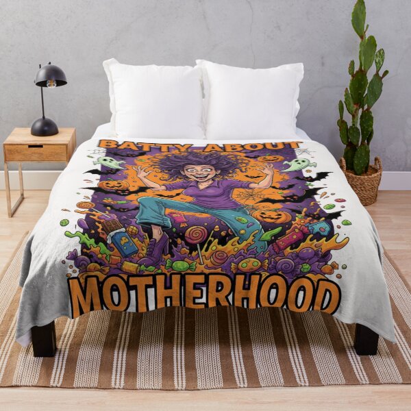 Item preview, Batty About Motherhood | Funny Crazy Mom Halloween Gift for Wives designed and sold by wellie-chic.