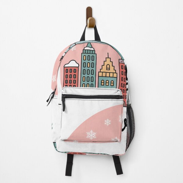 Item preview, Navidad en Nueva York: Arte navideño minimalista con el horizonte de la ciudad | Ilustración moderna de invierno designed and sold by RobiCom.