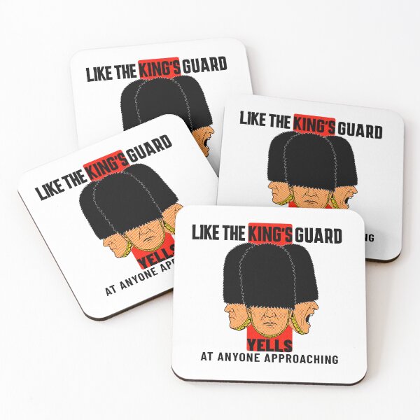 Item preview, Like the King’s Guard — Yells at Anyone Approaching (Pop-Art Grumpy Badge) designed and sold by PALMNESS.