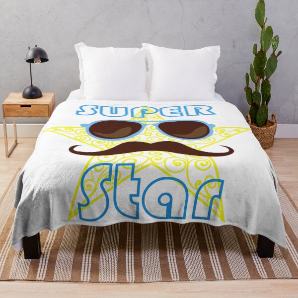 Item preview, Funny character Super Star with sun glasses and mustache designed and sold by CutieBlue.