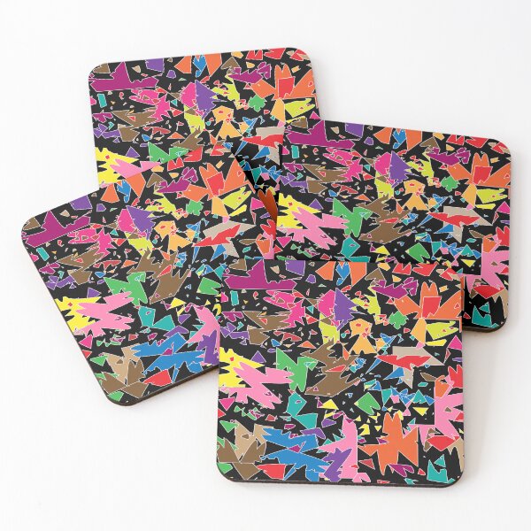 Item preview, Abstract illustration of colorful paper cut scattered, festival illustration, fabric pattern design designed and sold by wonghong.