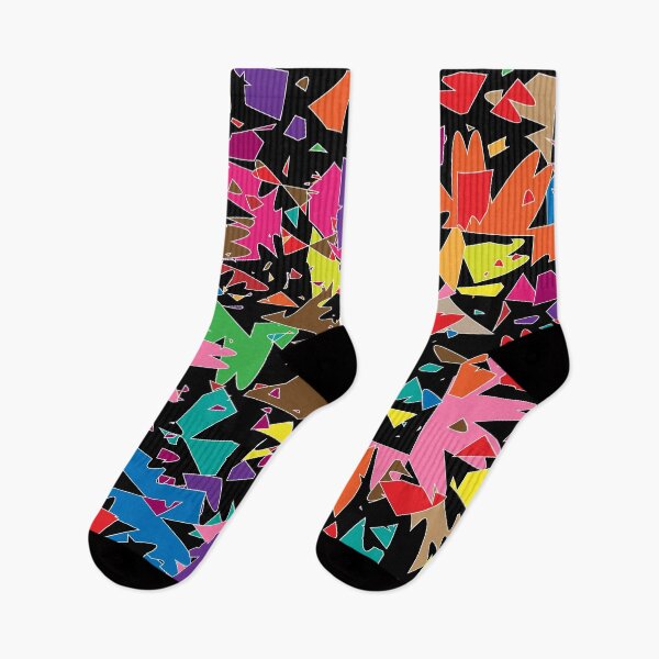 Item preview, Abstract illustration of colorful paper cut scattered, festival illustration, fabric pattern design designed and sold by wonghong.