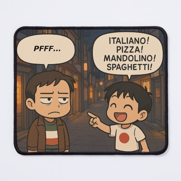 Item preview, Chibi Italia vs Giappone – Pizza, Mandolino e Spaghetti! designed and sold by RyoSaeba90.