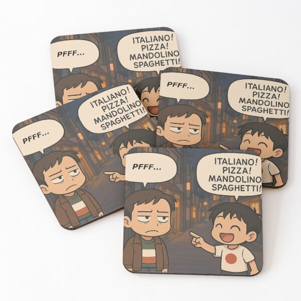 Item preview, Chibi Italia vs Giappone – Pizza, Mandolino e Spaghetti! designed and sold by RyoSaeba90.