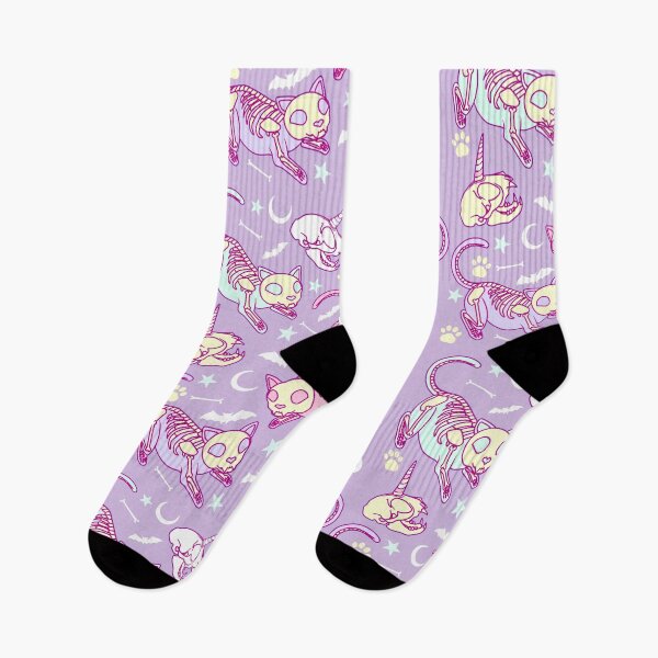 Item preview, Kawaii Pastel Goth Halloween Catoween Cat Pattern designed and sold by Ryuvhiel.
