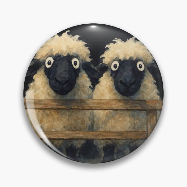 Item preview, Gorgeous Valaise Blacknose Sheep ' Marilyn and Mary ' BY SHiRLeY MacARTHuR designed and sold by Shirley MacArthur Art.