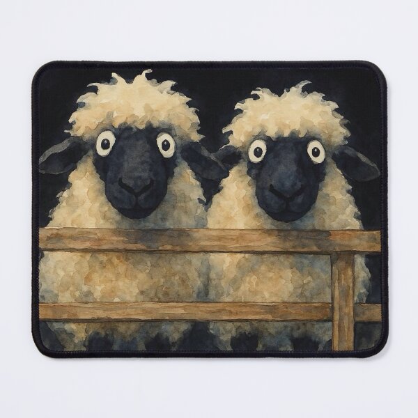 Item preview, Gorgeous Valaise Blacknose Sheep ' Marilyn and Mary ' BY SHiRLeY MacARTHuR designed and sold by Shirley MacArthur Art.