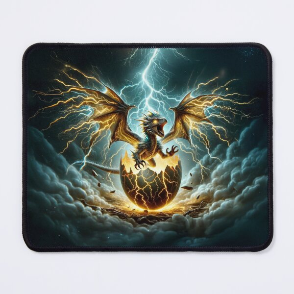 Item preview, Raijin Storm Hatchling - Emerging from Egg designed and sold by The Digital Compass.
