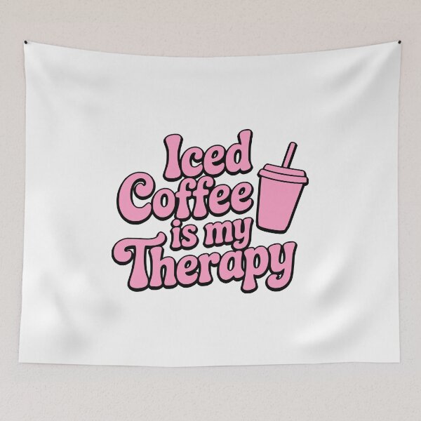 Item preview, Iced Coffee Is My Therapy! Pink Iced Coffee Girl designed and sold by PMCreative.