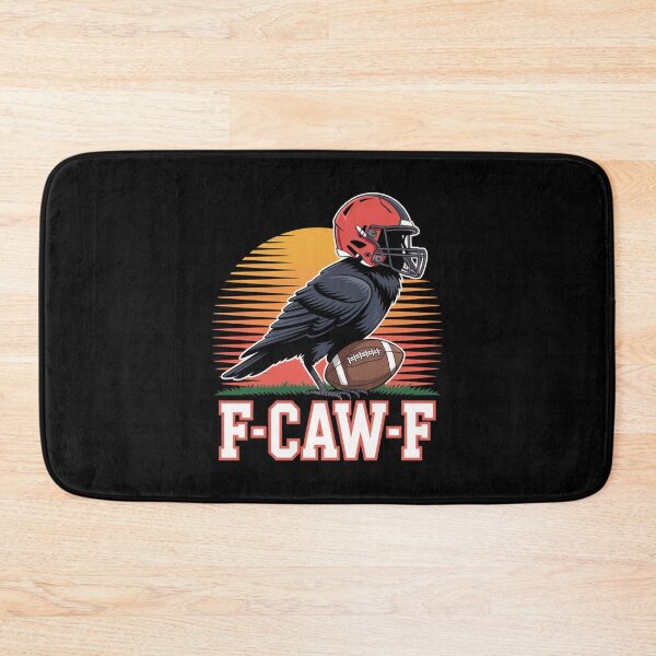 Item preview, F-CAW-F Retro Football Raven Tee - Game Day Sports Humor designed and sold by DarylWelsh2024.