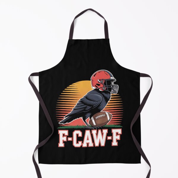 Item preview, F-CAW-F Retro Football Raven Tee - Game Day Sports Humor designed and sold by DarylWelsh2024.
