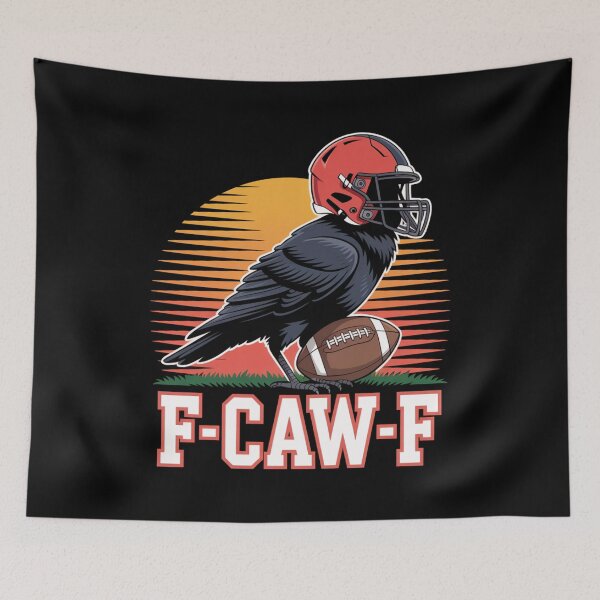 Item preview, Camiseta de fútbol retro F-CAW-F Raven - Humor deportivo para el día del partido designed and sold by DarylWelsh2024.