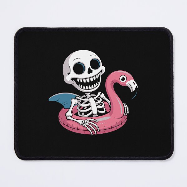 Item preview, Skeleton Rides Flamingo Float designed and sold by jkrphoto.