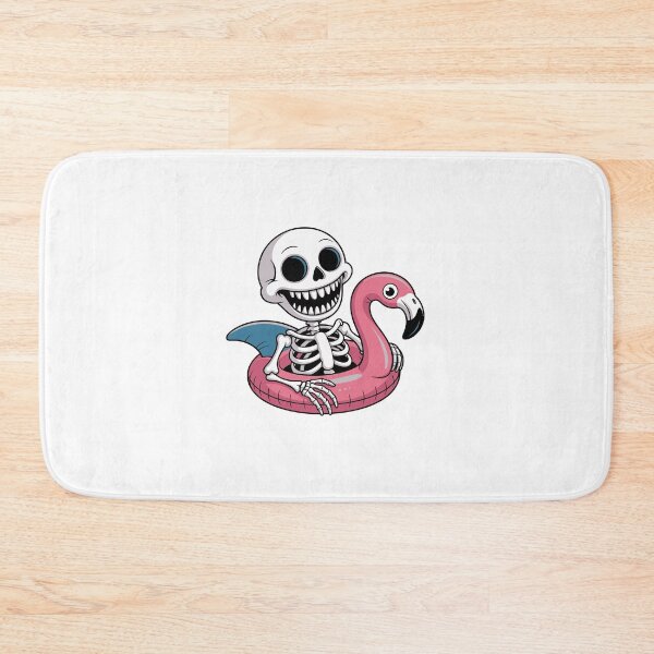 Item preview, Skeleton Rides Flamingo Float designed and sold by jkrphoto.