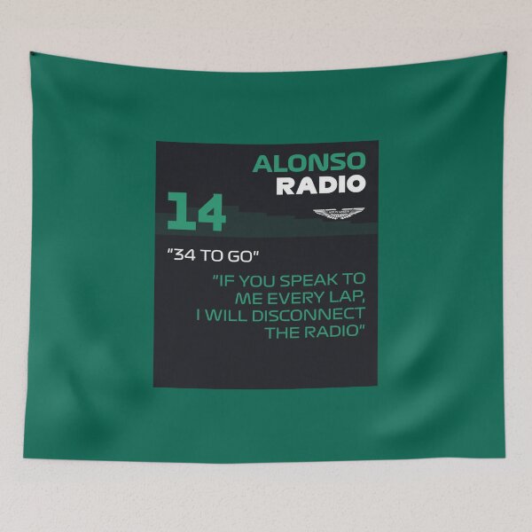 Item preview, Fernando Alonso Radio Message: “34 TO GO” designed and sold by myideal-shop.
