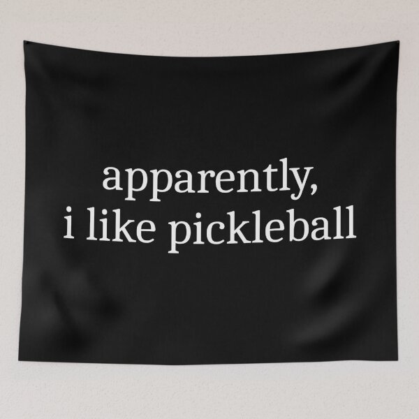 Item preview, Apparently, I Like Pickleball designed and sold by Sleepy Cat Design.
